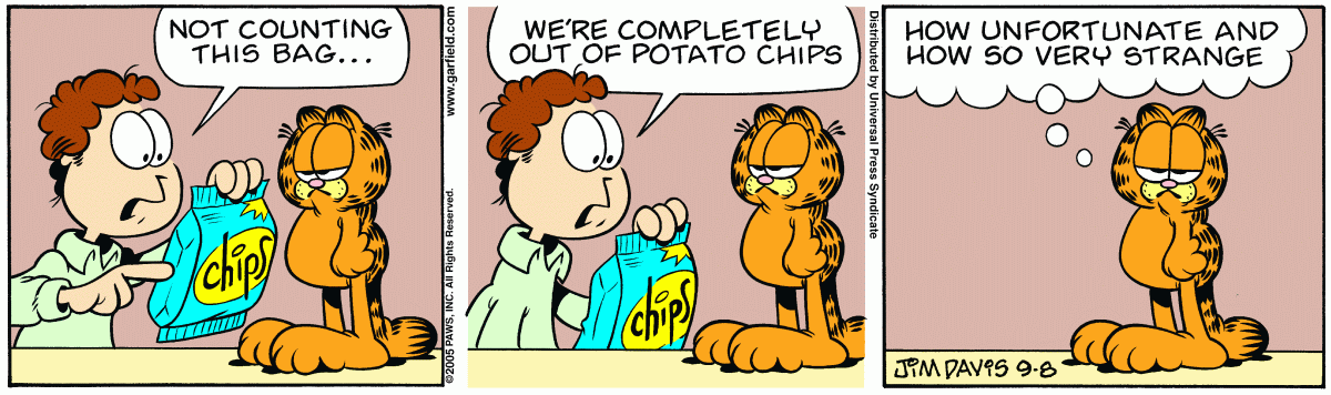 Garfield, September 8, 2005