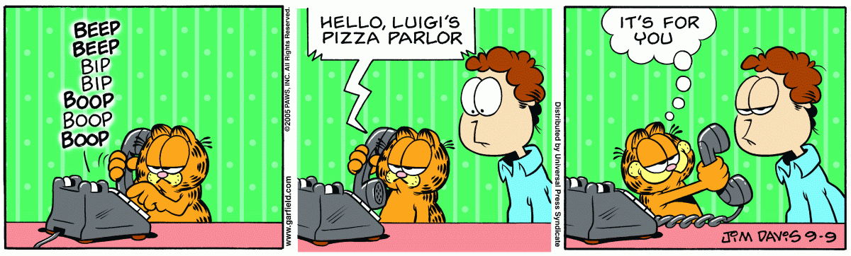 Garfield, September 9, 2005