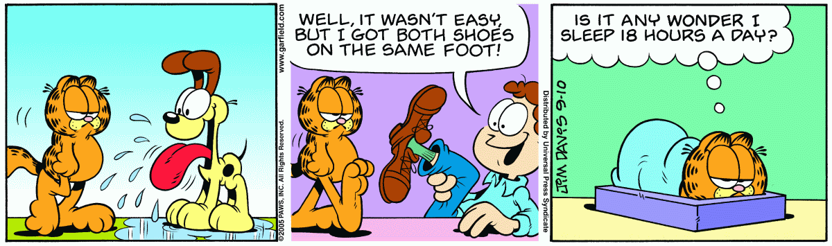 Garfield, September 10, 2005