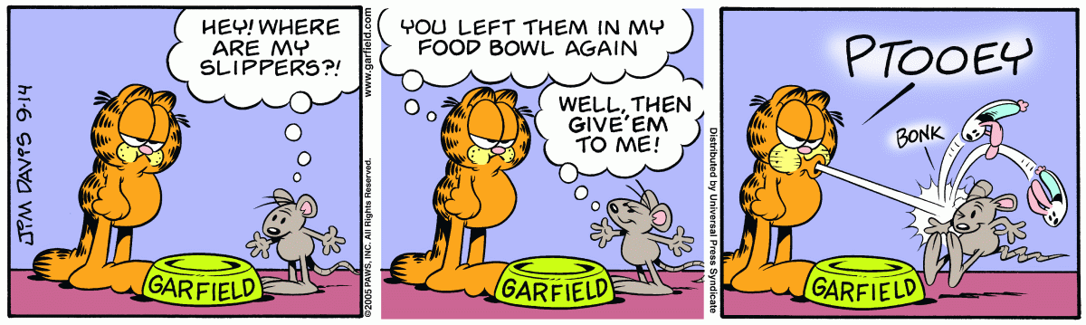 Garfield, September 14, 2005