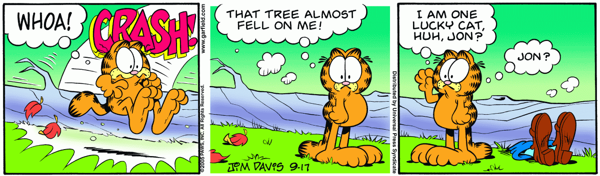 Garfield, September 17, 2005