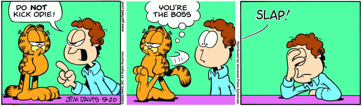 Garfield, September 20, 2005