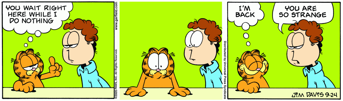 Garfield, September 24, 2005