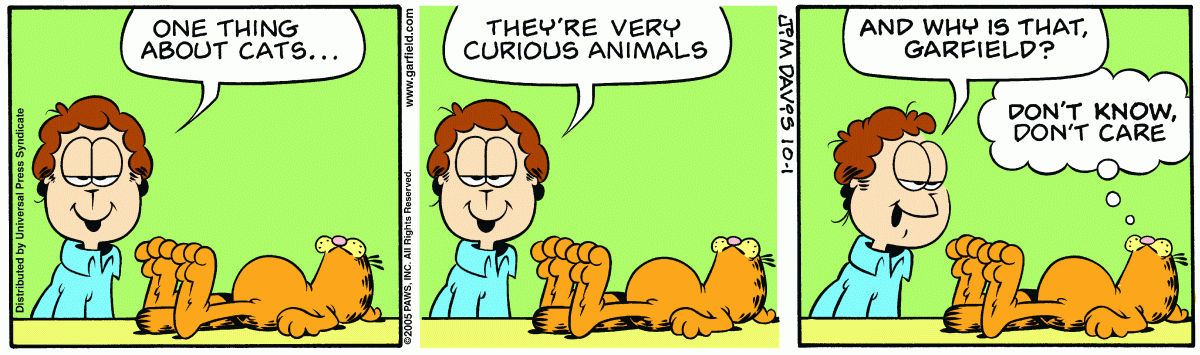 Garfield, October 1, 2005