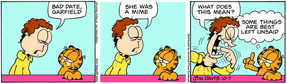 Garfield, October 7, 2005