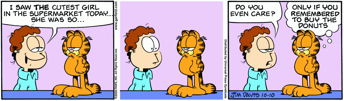 Garfield, October 10, 2005