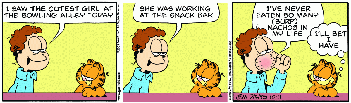 Garfield, October 11, 2005