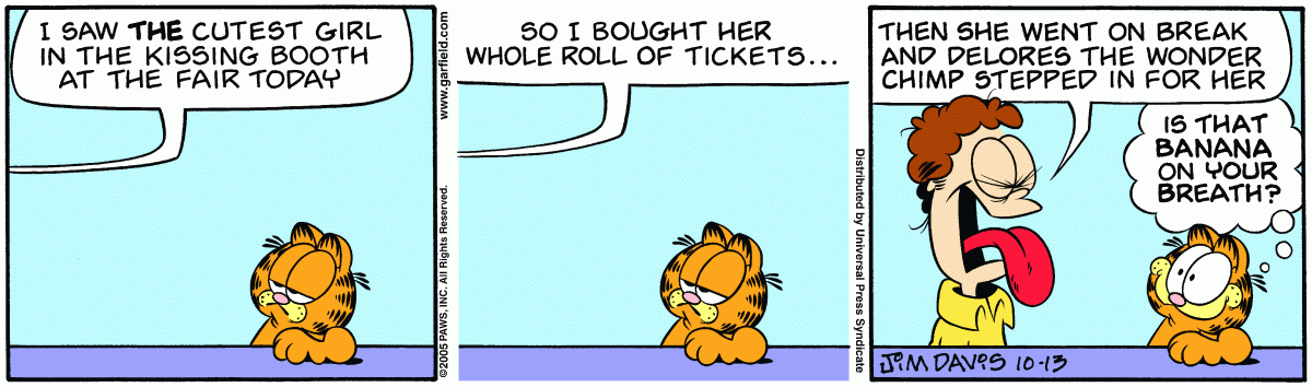 Garfield, October 13, 2005