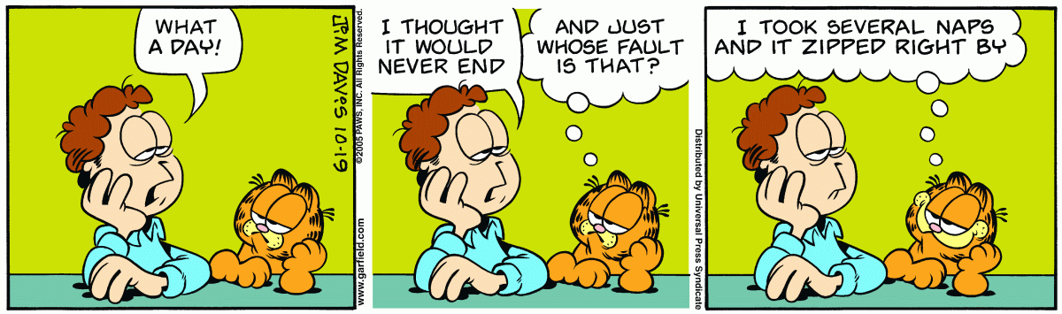 Garfield, October 19, 2005
