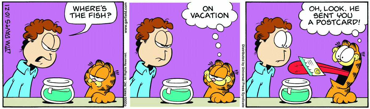 Garfield, October 21, 2005