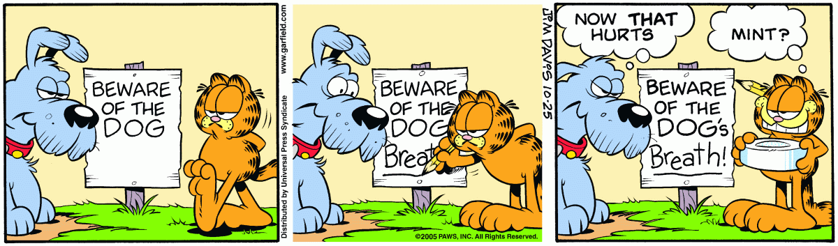 Garfield, October 25, 2005