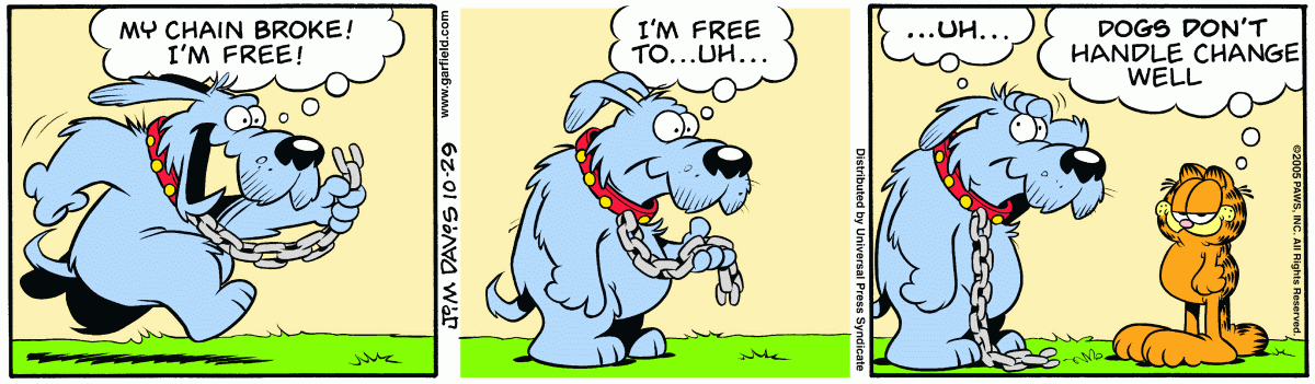 Garfield, October 29, 2005
