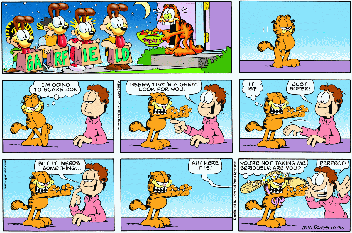 Garfield, October 30, 2005