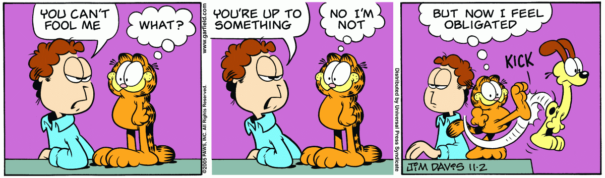 Garfield, November 2, 2005