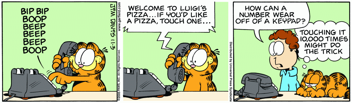 Garfield, November 3, 2005