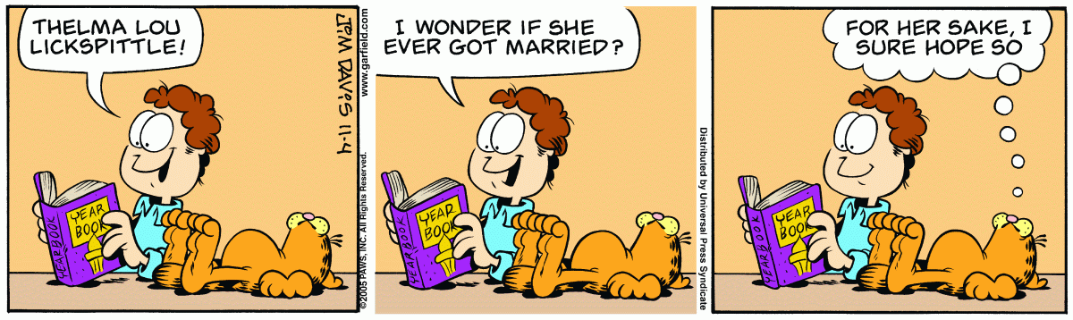 Garfield, November 4, 2005