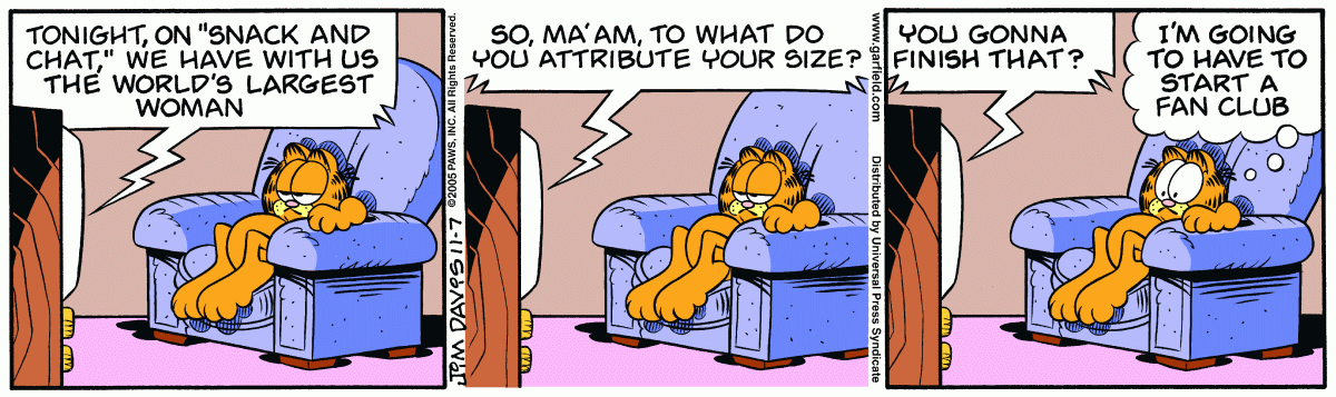 Garfield, November 7, 2005