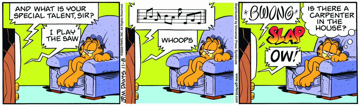 Garfield, November 8, 2005