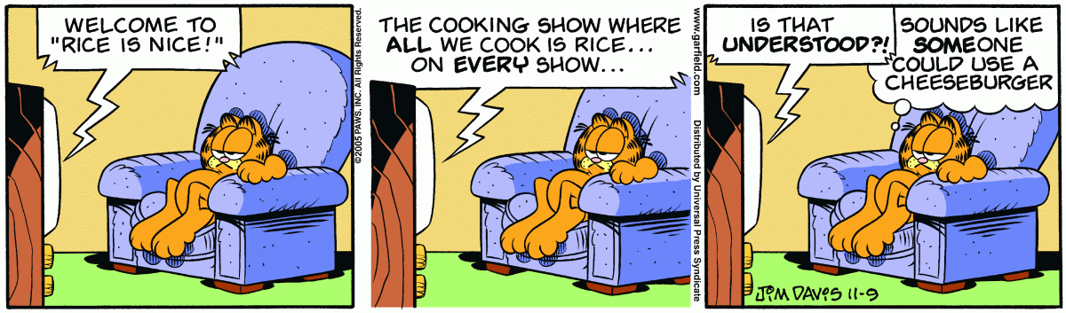 Garfield, November 9, 2005