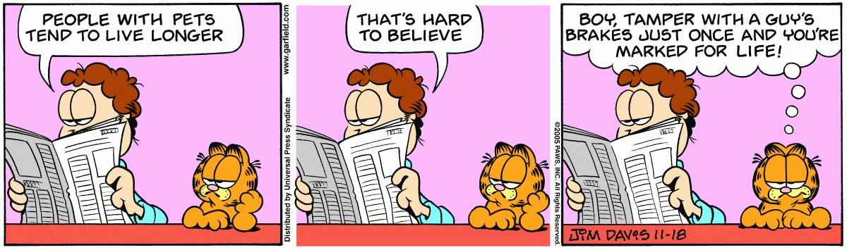 Garfield, November 18, 2005