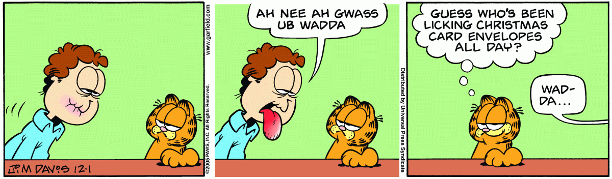 Garfield, December 1, 2005
