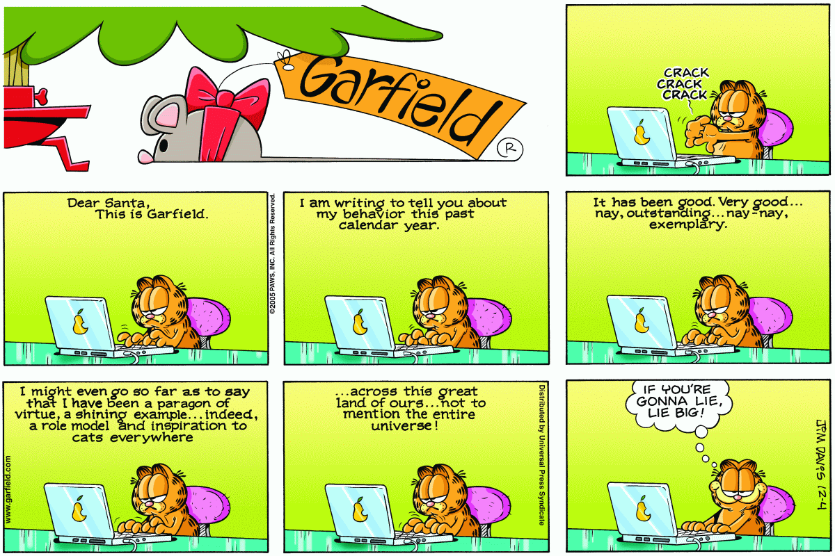 Garfield, December 4, 2005