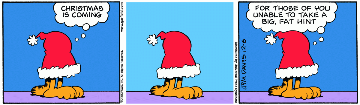 Garfield, December 6, 2005
