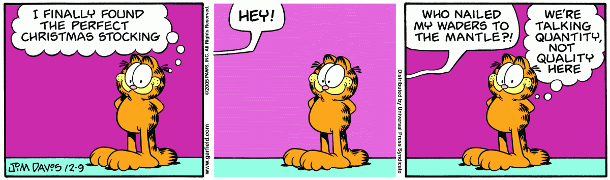 Garfield, December 9, 2005