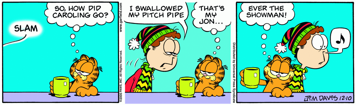 Garfield, December 10, 2005