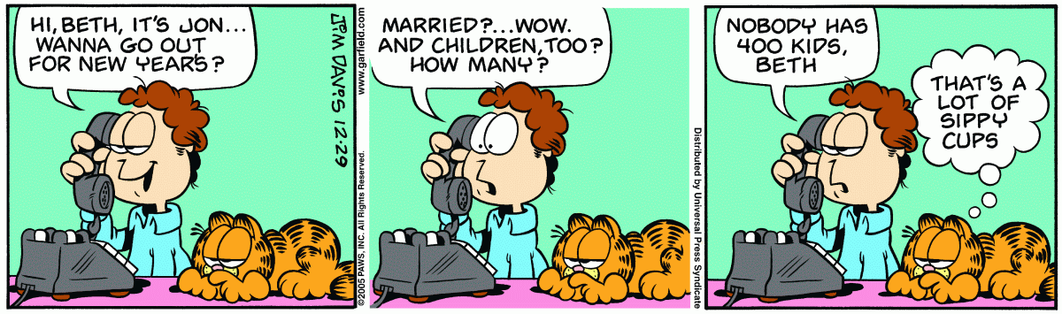 Garfield, December 29, 2005