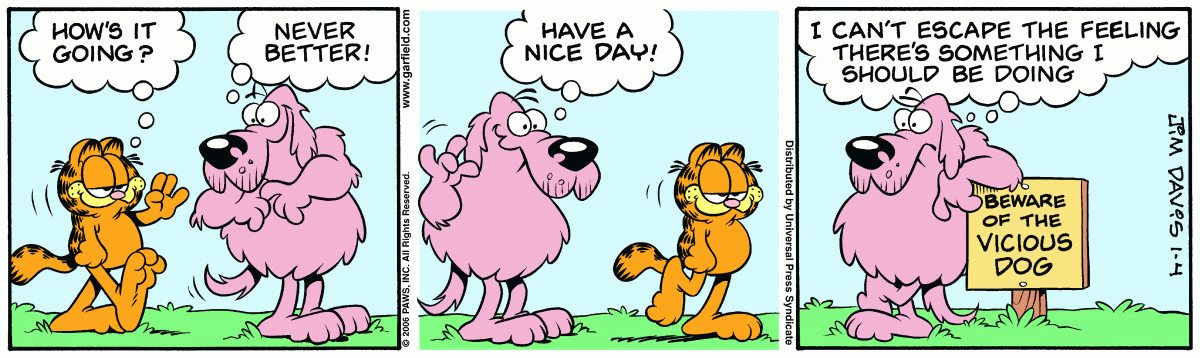 Garfield, January 4, 2006