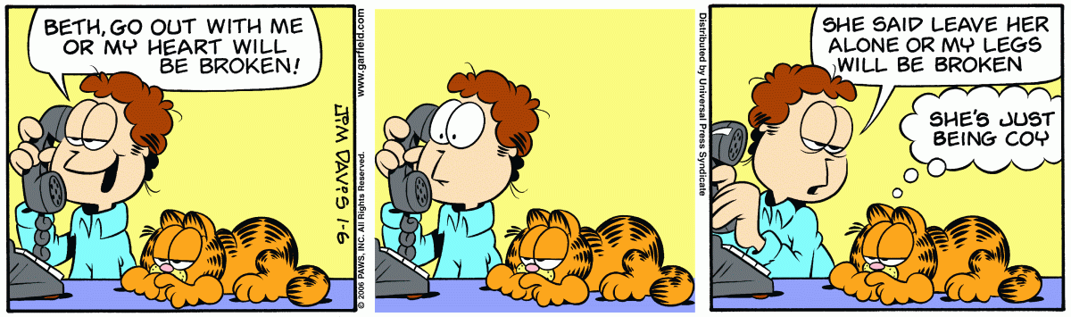 Garfield, January 6, 2006