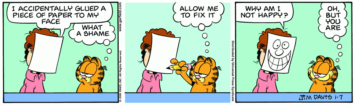 Garfield, January 7, 2006