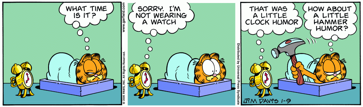 Garfield, January 9, 2006