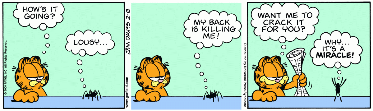 Garfield, February 8, 2006