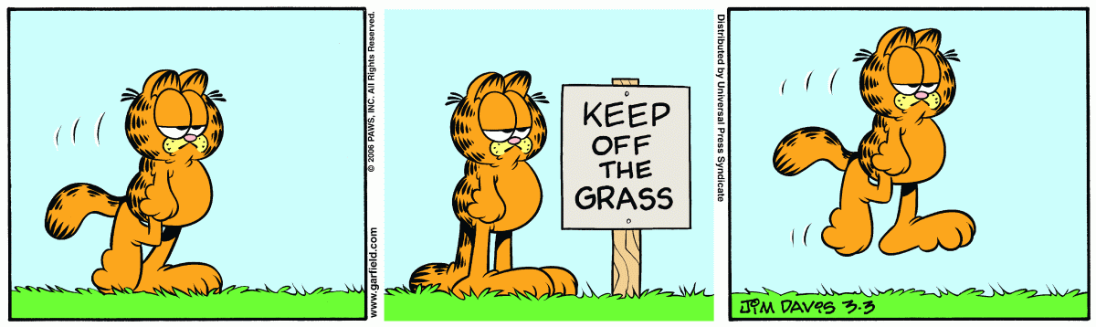Garfield, March 3, 2006