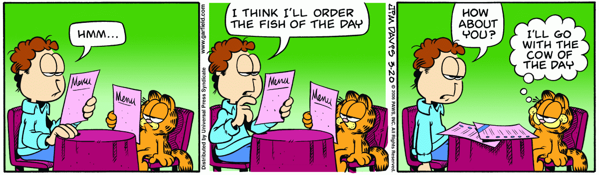 Garfield, March 20, 2006