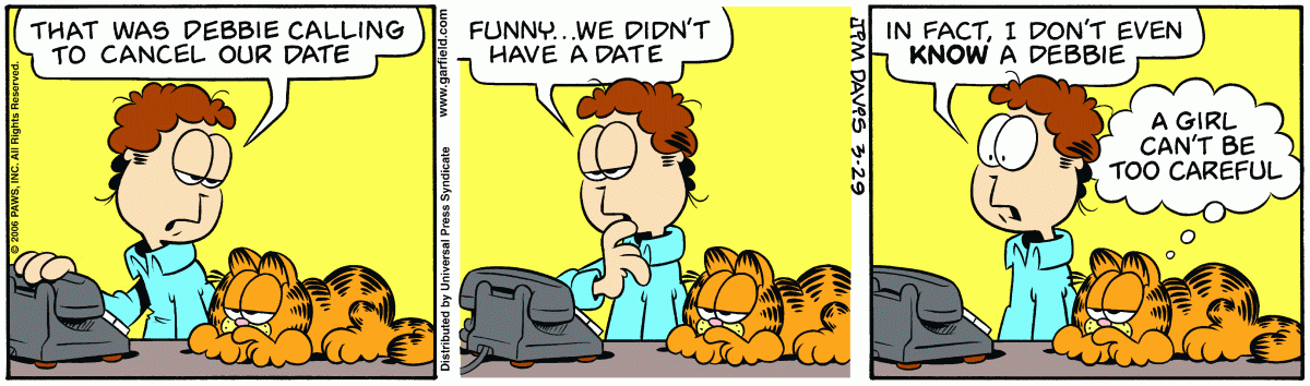 Garfield, March 29, 2006