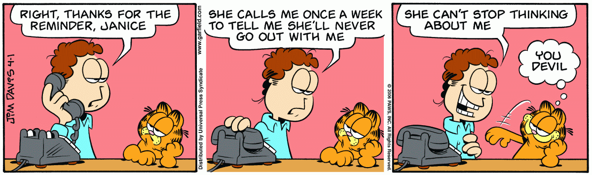 Garfield, April 1, 2006