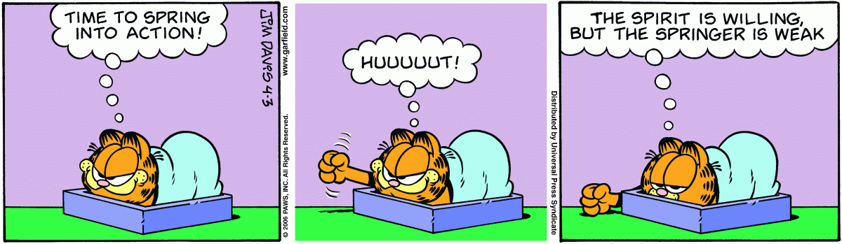 Garfield, April 3, 2006