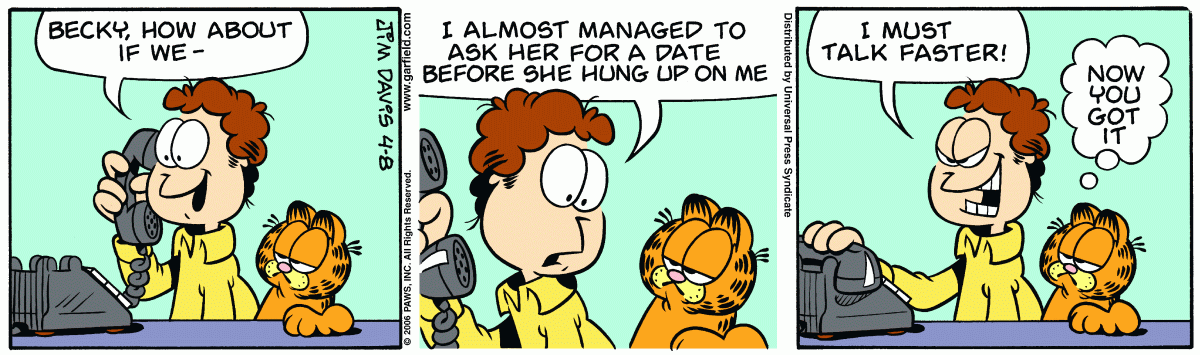 Garfield, April 8, 2006