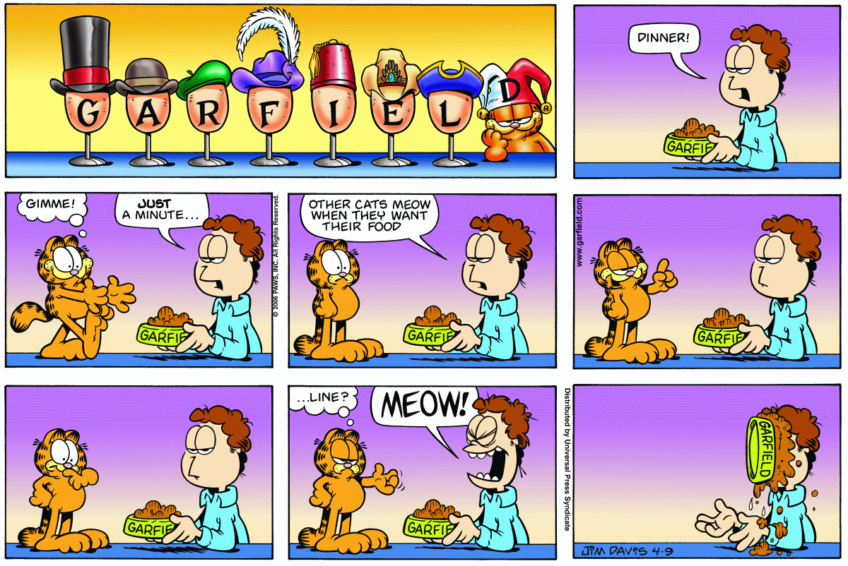Garfield, April 9, 2006