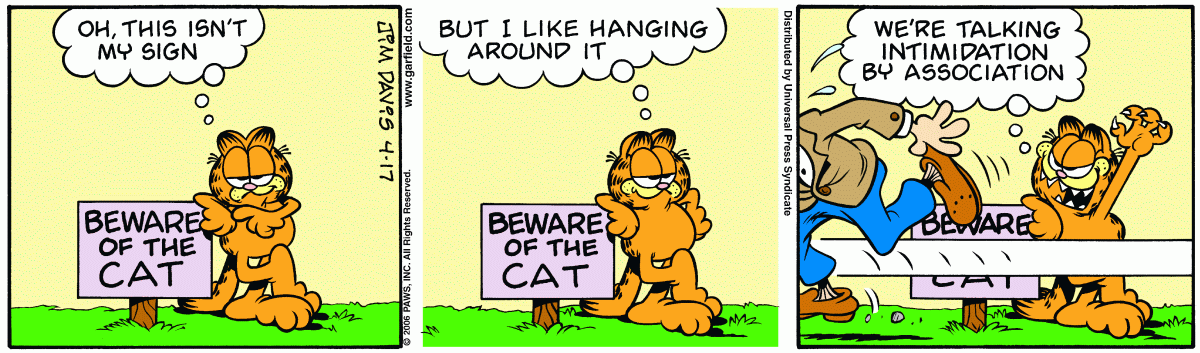 Garfield, April 17, 2006