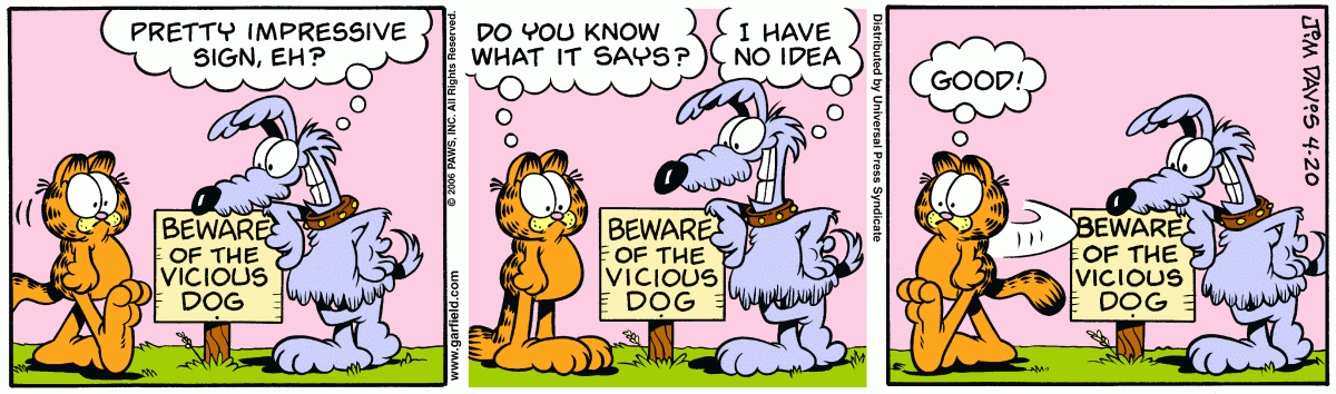 Garfield, April 20, 2006