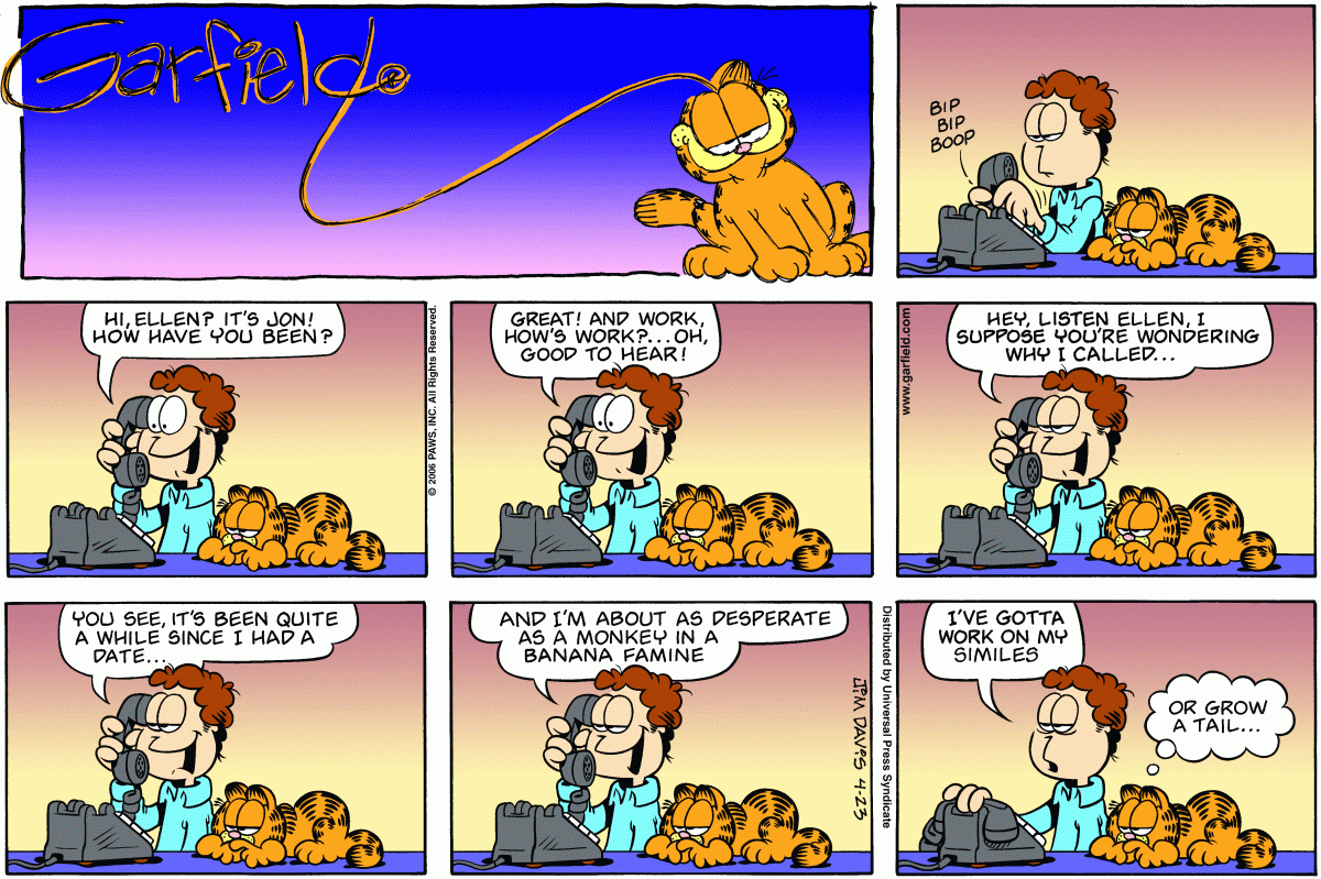 Garfield, April 23, 2006