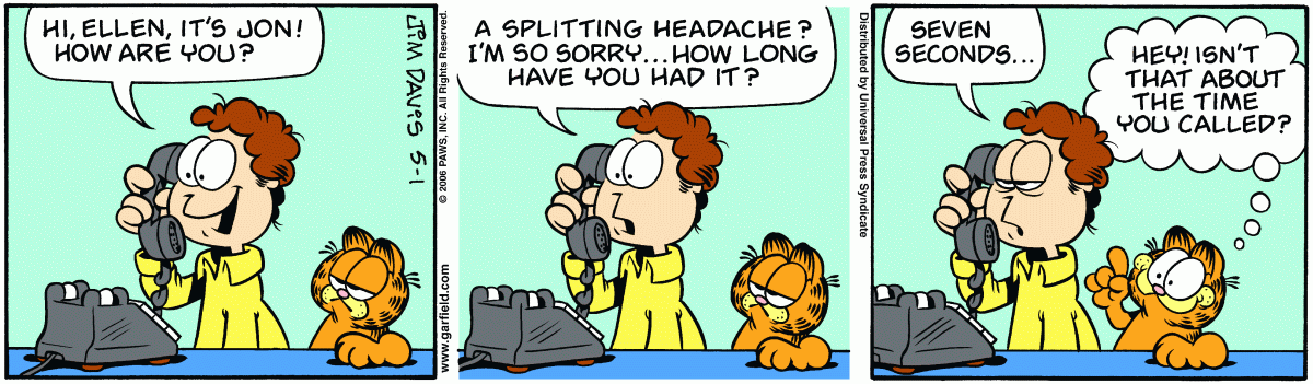 Garfield, May 1, 2006