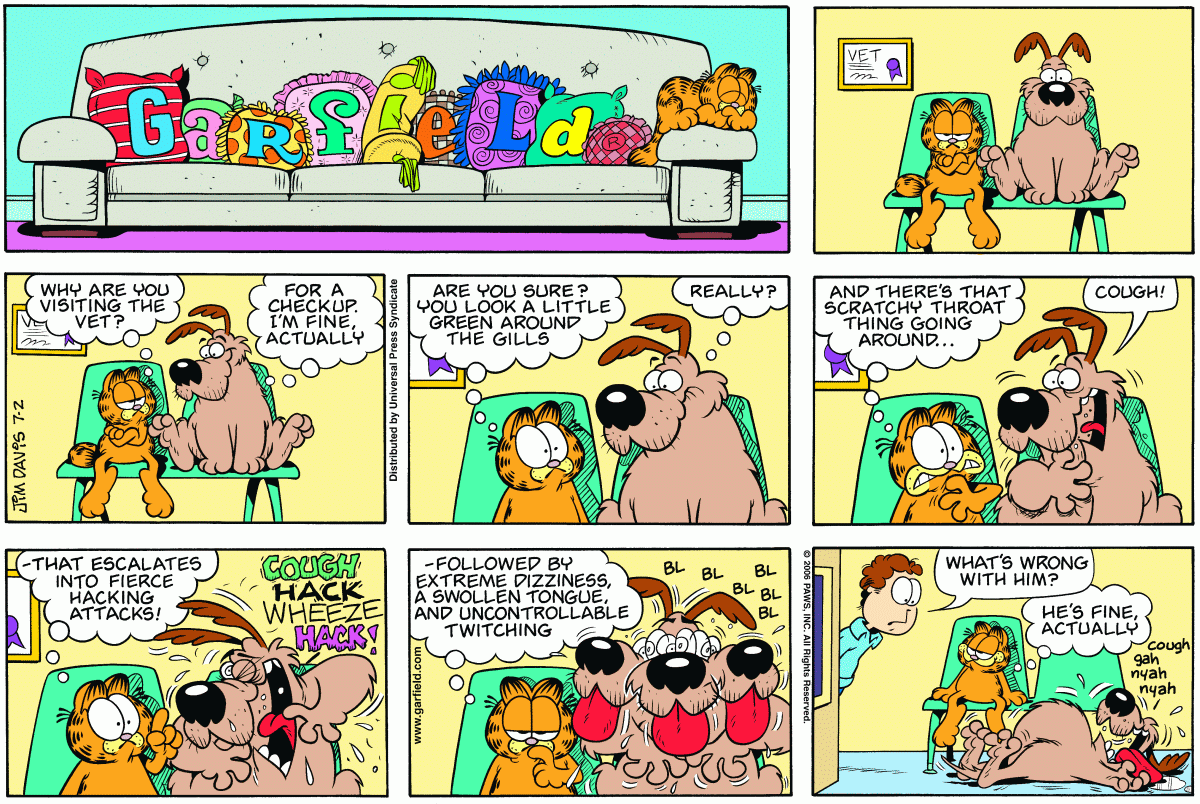 Garfield, July 2, 2006