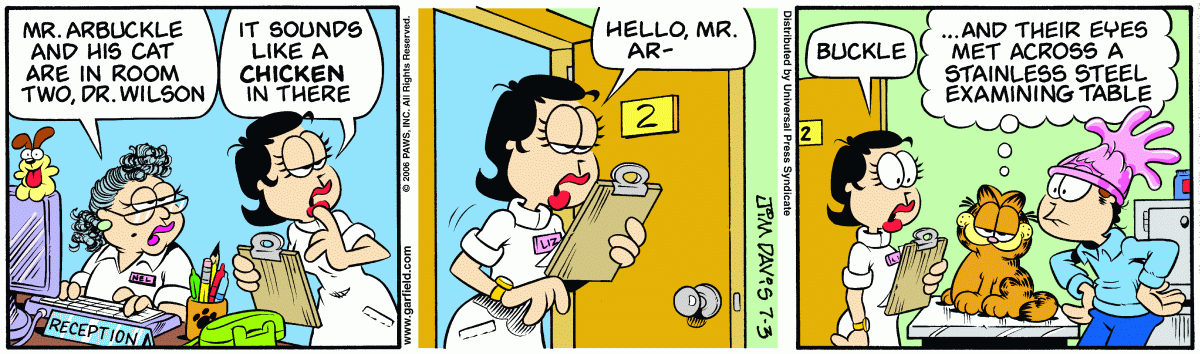 Garfield, July 3, 2006