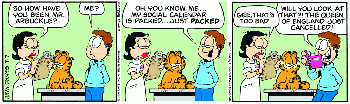 Garfield, July 7, 2006