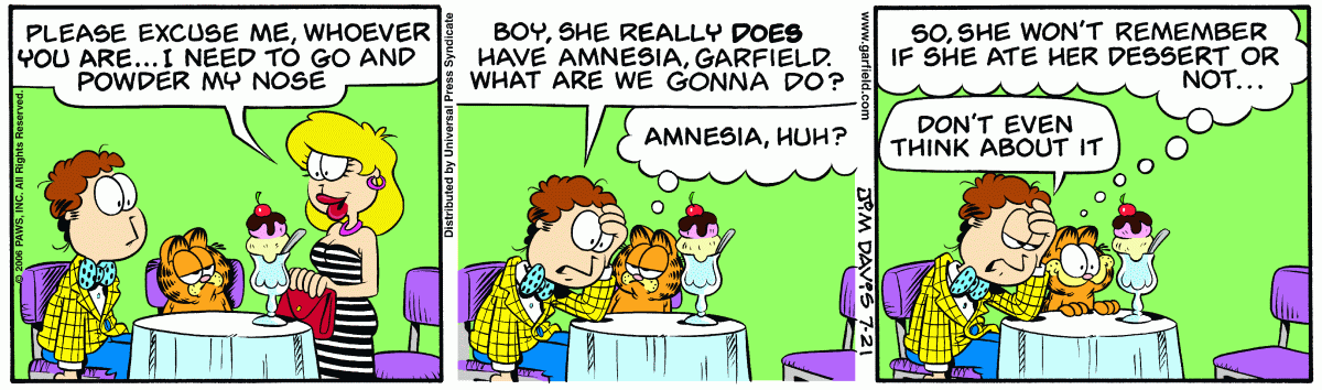 Garfield, July 21, 2006